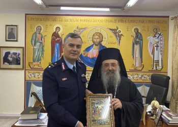 Ο νέος Αστυνομικός Διευθυντής Αχαΐας στον Μητροπολίτη Πατρών