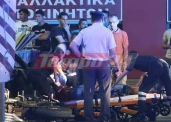 Πάτρα: Τροχαίο με δύο τραυματίες στη Ν.Ε.Ο. και Αρέθα – ΦΩΤΟ