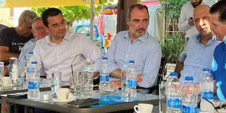 Επίσκεψη Σκρέκα στην Κάτω Αχαΐα συνοδεία του Ανδρέα Κατσανιώτη
