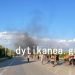 Έκλεισε η Πατρών – Πύργου – Κινητοποίηση Ρομά στο ύψος της Κάτω Αχαΐας – ΦΩΤΟ