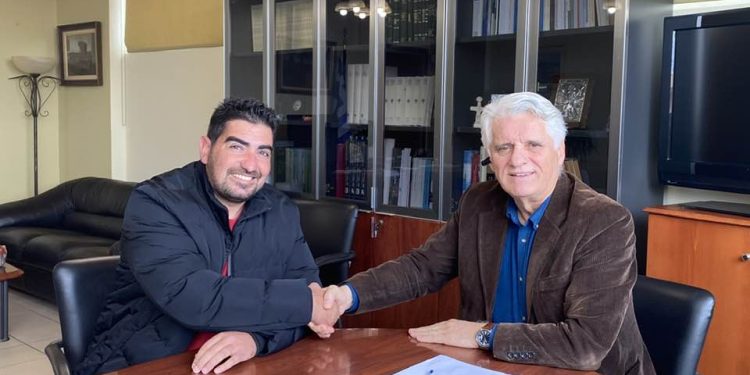 Με τον Σπύρο Μυλωνά, ο Παναγιώτης Ψυχομάνης από τον Ριόλο