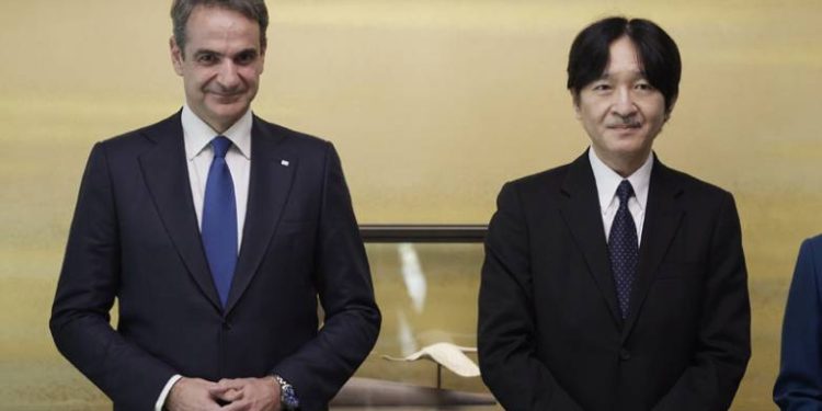 Με τον διάδοχο του ιαπωνικού θρόνου, συναντήθηκε στο Τόκιο ο Κυρ. Μητσοτάκης