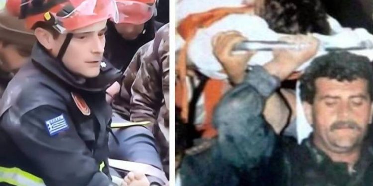 Ο γιός του πυροσβέστη Νίκα που είχε σώσει τον μικρό Ανδρέα στο σεισμό του Αιγίου, σώζει ζωές στην Τουρκία – ΦΩΤΟ