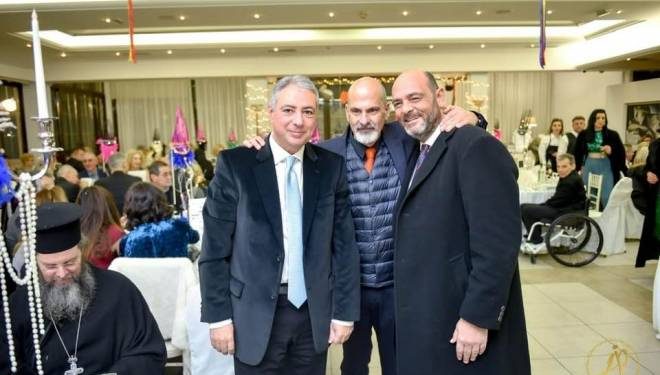 Ο Χαράλαμπος Μπονάνος στο γεύμα αγάπης