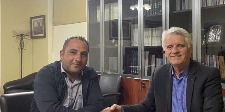 Με τον Σπύρο Μυλωνά ο Δημήτρης Κατριμπούζας: “Συνεχίζουμε τον κοινό μας αγώνα με αγάπη για τον τόπο μας”