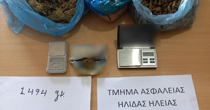 Συνελήφθη άνδρας στην Ηλεία για κατοχή και διακίνηση ναρκωτικών