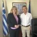 Συνάντηση της Άννας Μαστοράκου με τον διευθυντή της Α΄βαθμιας Εκπαίδευσης Αχαΐας Νίκο Κλάδη
