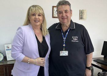 Άννα Μαστοράκου: Συνάντηση με τον Αερολιμενάρχη Αράξου Γιώργο Γκουβίτσα