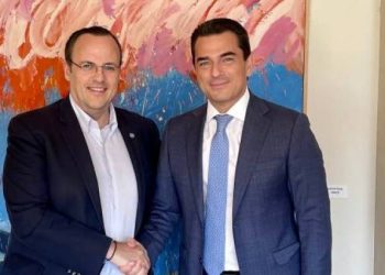 Συνάντηση Μαρλαφέκα με τον Υπουργό Ανάπτυξης Κώστα Σκρέκα