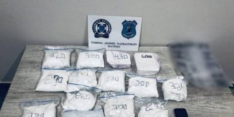 Συνελήφθη άνδρας για διακίνηση κοκαΐνης-Κατασχέθηκαν 4,5 κιλά κοκαΐνης και 30 γραμμάρια κάνναβης
