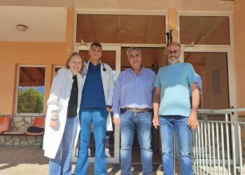 Επίσκεψη του Δημήτρη Μπαρμπούνη στο Κέντρο Υγείας Κλειτορίας