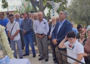 Ο Δημήτρης Μπαρμπούνης στις Βελιτσές για τον εορτασμό του Αγίου Ιωάννη του Θεολόγου