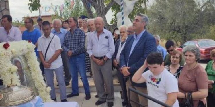 Ο Δημήτρης Μπαρμπούνης στις Βελιτσές για τον εορτασμό του Αγίου Ιωάννη του Θεολόγου