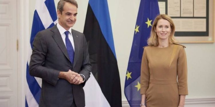 Συνάντηση του Κυρ. Μητσοτάκη με την Εσθονή ομόλογό του