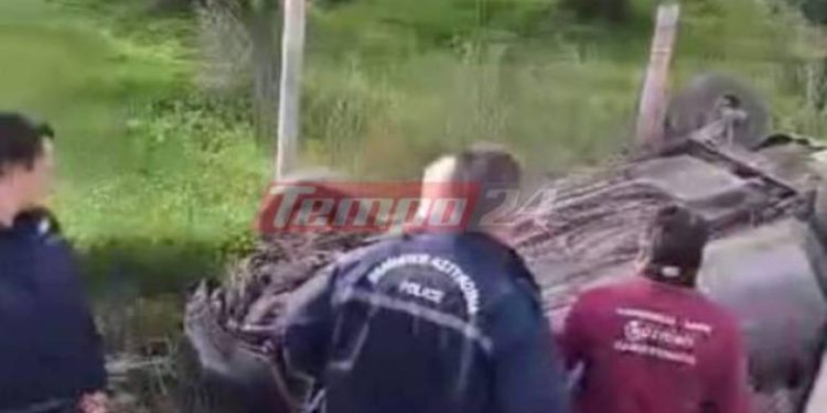 Αχαΐα: Εκτροπή οχήματος στην περιοχή του Αλισσού με έναν τραυματία ΦΩΤΟ
