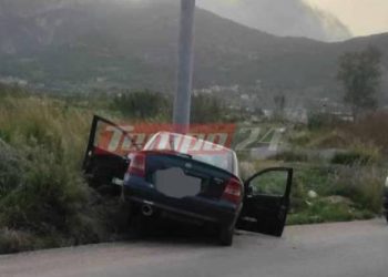 Πάτρα: Του …έφυγε το ΙΧ και καρφώθηκε σε κολώνα – Στο νοσοκομείο ο οδηγός