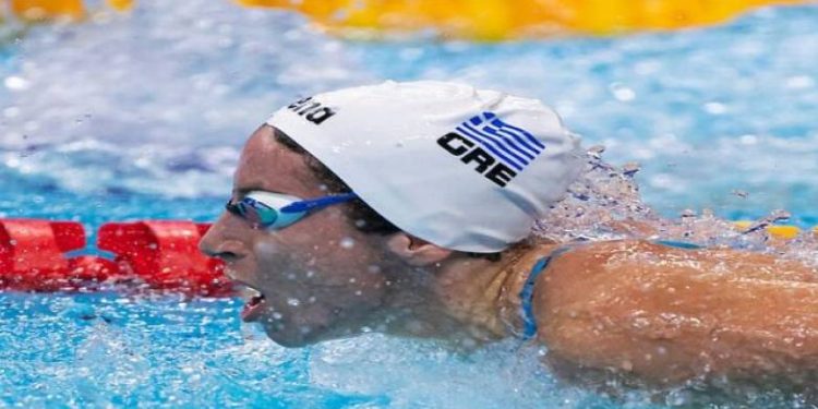Η Άννα Ντουντουνάκη προκρίθηκε στα ημιτελικά των 100μ. πεταλούδα στο παγκόσμιο πρωτάθλημα της Ντόχα