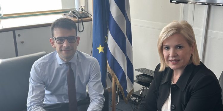 Γεωργία Ντάτσικα: Συνάντηση με τον Γενικό Γραμματέα Κοινωνικής Αλληλεγγύης