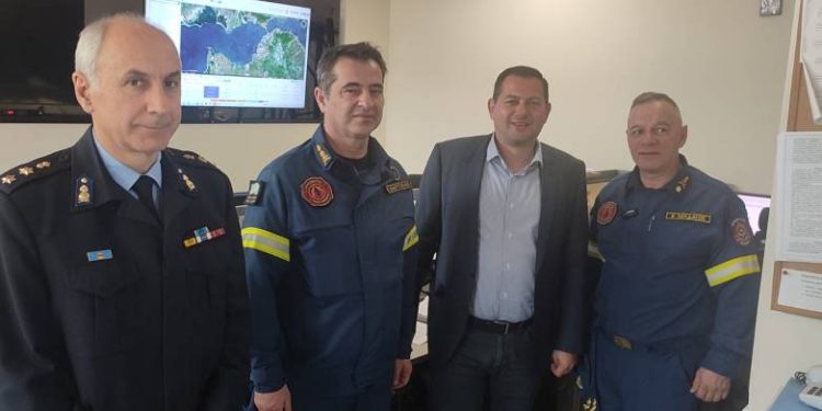 Συνάντηση Θ. Βασιλόπουλου με τον Διοικητή της Περιφερειακής Πυροσβεστικής Διεύθυνσης Δυτικής Ελλάδας Β. Σολδάτο