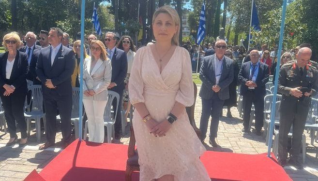 Η Χριστίνα Αλεξοπούλου εκπρόσωπος του Πρωθυπουργού στην 198η Επέτειο της Εξόδου του Μεσολογγίου