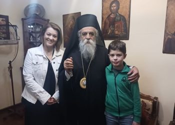 Στην Ιερά Μονή Αγίου Νικολάου Σπάτων η Αντιδήμαρχος Νάντια Ασκούνη