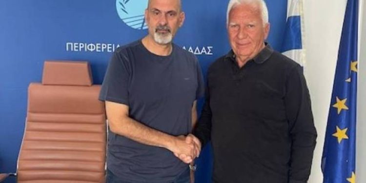 Συνάντηση Μπονάνου με τον πρόεδρο της ΑΕΤ Νίκης, Παναγιώτη Θεοδωρόπουλο