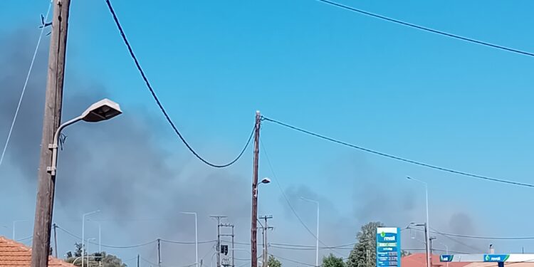 Φωτιά στο Γομοστό