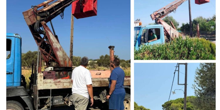 Δυτική Αχαΐα – Εργασίες για τον ηλεκτροφωτισμό στα χωριά