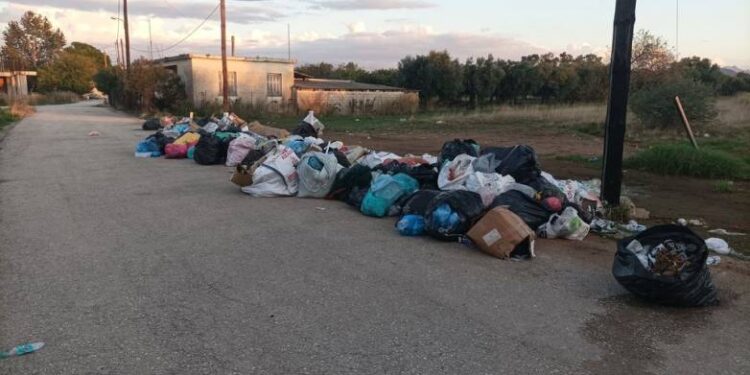 Σκουπίδια στο ΕΠΑΛ Κάτω Αχαΐας: Αυτή είναι η εικόνα πριν το αυριανό κουδούνι…
