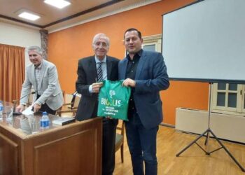 Ο Αντιπεριφερειάρχης Θεόδωρος Βασιλόπουλος με τον Πάνο Σόμπολο