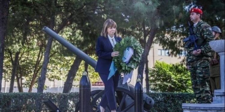 Κατερίνα Σακελλαροπούλου: Πολύτιμη παρακαταθήκη, το σθένος και η ομοψυχία των ηρώων του ’40