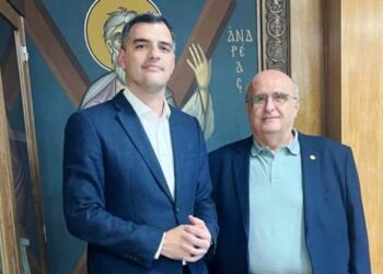 Συνάντηση πολιτευτή Αχαΐας ΝΔ Ανδρέα Τσώκου με τον Πρύτανη Πανεπιστημίου Πατρών Χρήστο Μπούρα