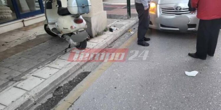 Πάτρα: Νέο τροχαίο με τραυματισμό στη διασταύρωση Κολοκοτρώνη-Κανακάρη – ΦΩΤΟ
