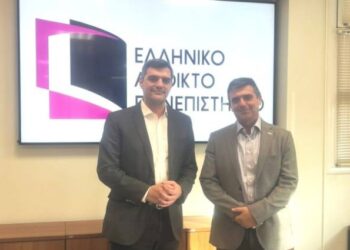Συνάντηση του Πρύτανη του ΕΑΠ, Καθηγητή Μανώλη Κουτούζη με τον πολιτευτή Ανδρέα Τσώκο