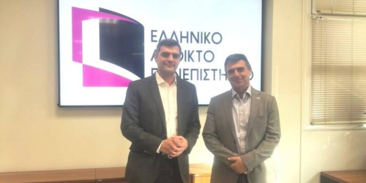 Συνάντηση του Πρύτανη του ΕΑΠ, Καθηγητή Μανώλη Κουτούζη με τον πολιτευτή Ανδρέα Τσώκο