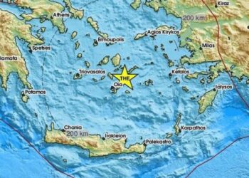 Νέος σεισμός μεταξύ Σαντορίνης – Αμοργού
