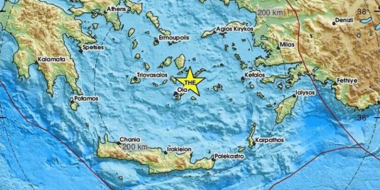 Νέος σεισμός μεταξύ Σαντορίνης – Αμοργού
