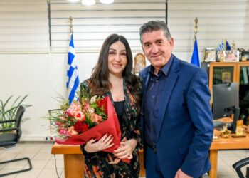 Στην Κάτω Αχαΐα η Ιωάννα Παλιοσπύρου με αφορμή την γιορτή της Γυναίκας – ΦΩΤΟ