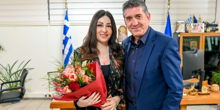 Στην Κάτω Αχαΐα η Ιωάννα Παλιοσπύρου με αφορμή την γιορτή της Γυναίκας – ΦΩΤΟ
