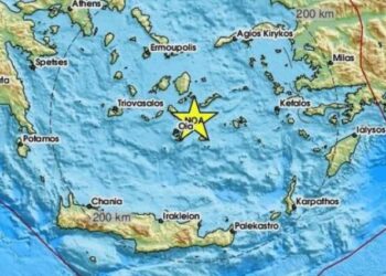 Νέος σεισμός, τα ξημερώματα, μεταξύ Σαντορίνης και Αμοργού