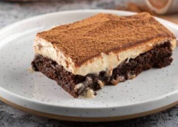 Brownie tiramisu