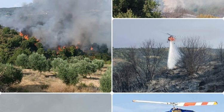 Το πρώτο επικίνδυνο περιστατικό δασικής πυρκαγιάς στις Βελιτσές Δυτικής Αχαΐας