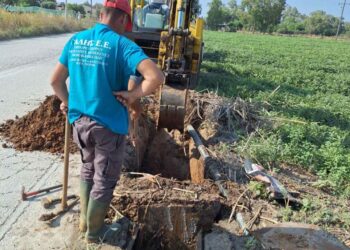 ΔΕΥΑΔ: Αποκατάσταση βλάβης στον κεντρικό αγωγό ύδρευσης του Αράξου