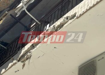 Πάτρα: Συνεχίζεται η “βροχή” σοβάδων στην πόλη-Ακόμη ένα περιστατικό αυτή τη φορά στην οδό Ναυαρίνου-ΦΩΤΟ