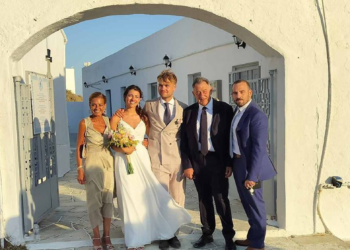 Πάντρεψαν την κόρη τους Γιώργος Πατριαρχέας και Κατερίνα Σολωμού