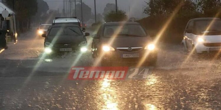 Το δεύτερο κύμα κακοκαιρίας “χτυπά” τη Δυτ. Ελλάδα με ισχυρές βροχές και καταιγίδες – Ο καιρός στην Πάτρα
