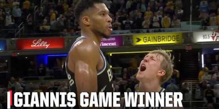 O Αντετοκούνμπο «ξέρανε» τους Πέισερς με καλάθι στο φινάλε για τη νίκη των Μπακς