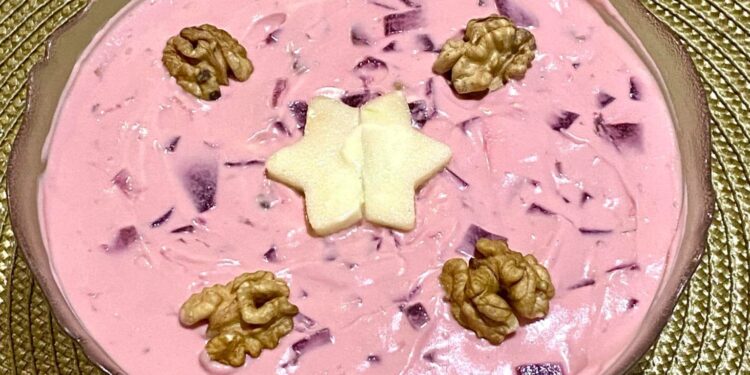 Παντζαροσαλάτα με μαγιονέζα και γιαούρτι