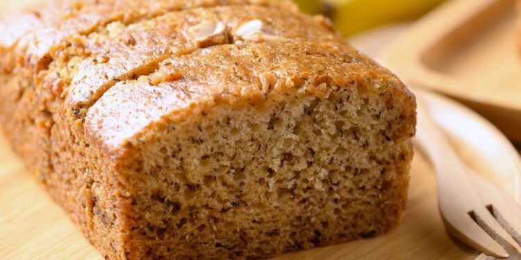 Κέικ με μπανάνα και φυστικοβούτυρο