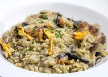 Κριθαρότο με μανιτάρια